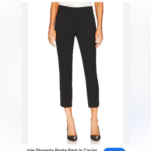 Joie black high rise pull on crop pants 6 - Picture 2 of 7